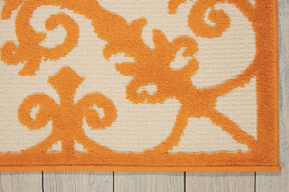 3' X 4' Green Damask Indoor Outdoor Area Rug