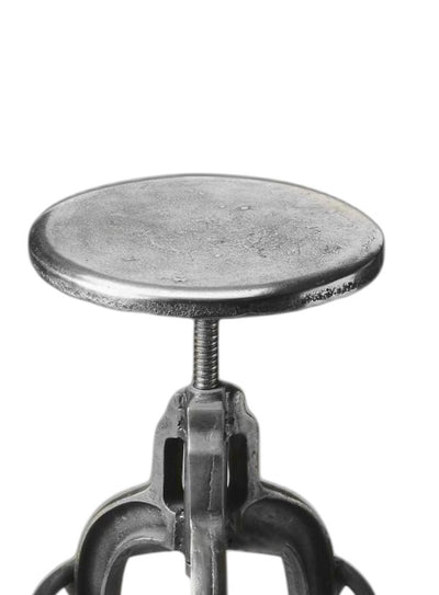 Iron Backless Swivel Bar Chair