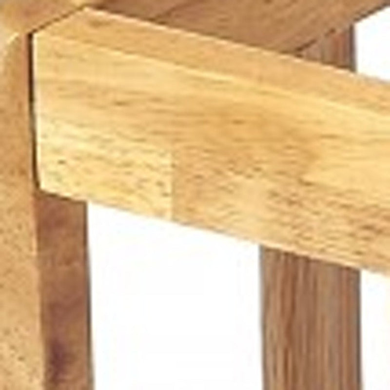 21" Natural Solid Wood Magazine Holder