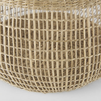 Set of Two Brown Wicker Basket