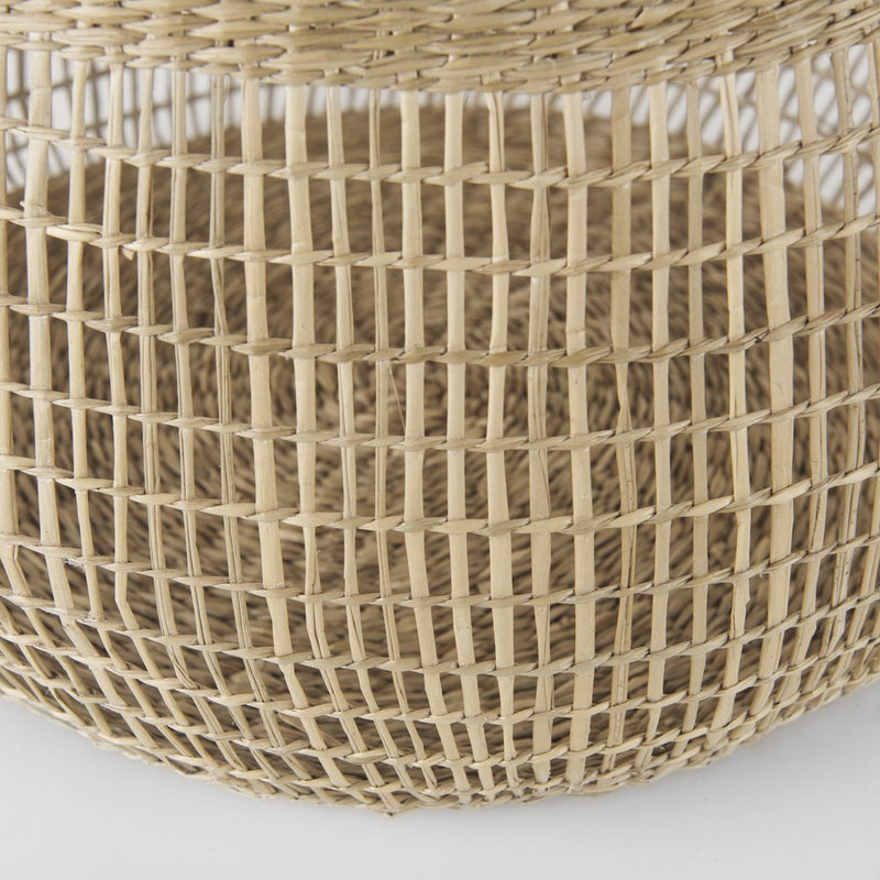 Set of Two Brown Wicker Basket