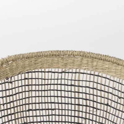 Set of Three Light Brown Wicker Basket