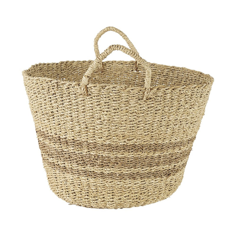 Set of Two Brown Wicker Basket