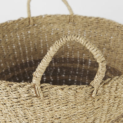 Set of Two Brown Wicker Basket