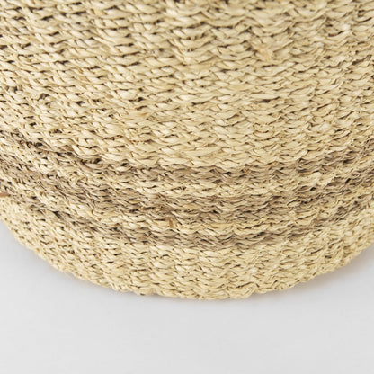 Set of Two Brown Wicker Basket