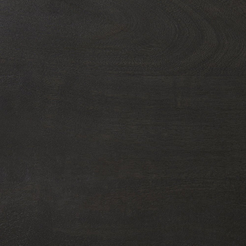 26" Black Solid Wood and Metal Backless Counter Height Bar Chair