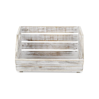 Distressed Gray Wooden Storage Box