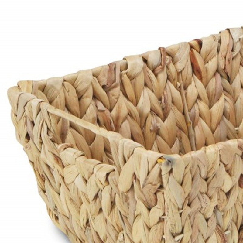 14" Brown Water Hyacinth Basket