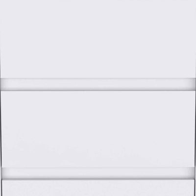 18" White Wood Accent Cabinet With Three Drawers