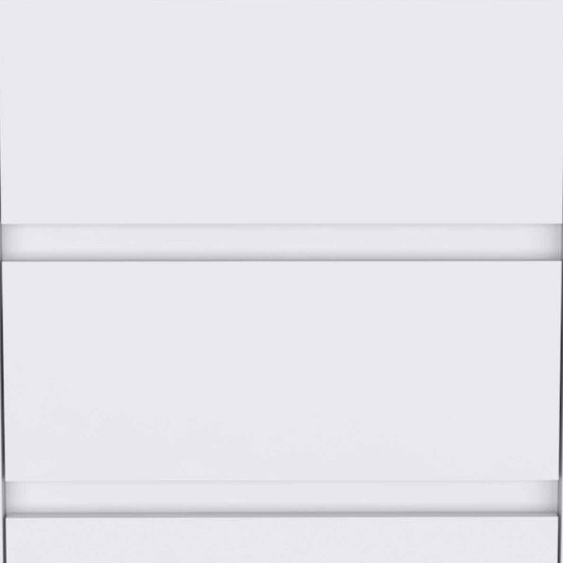 18" White Wood Accent Cabinet With Three Drawers