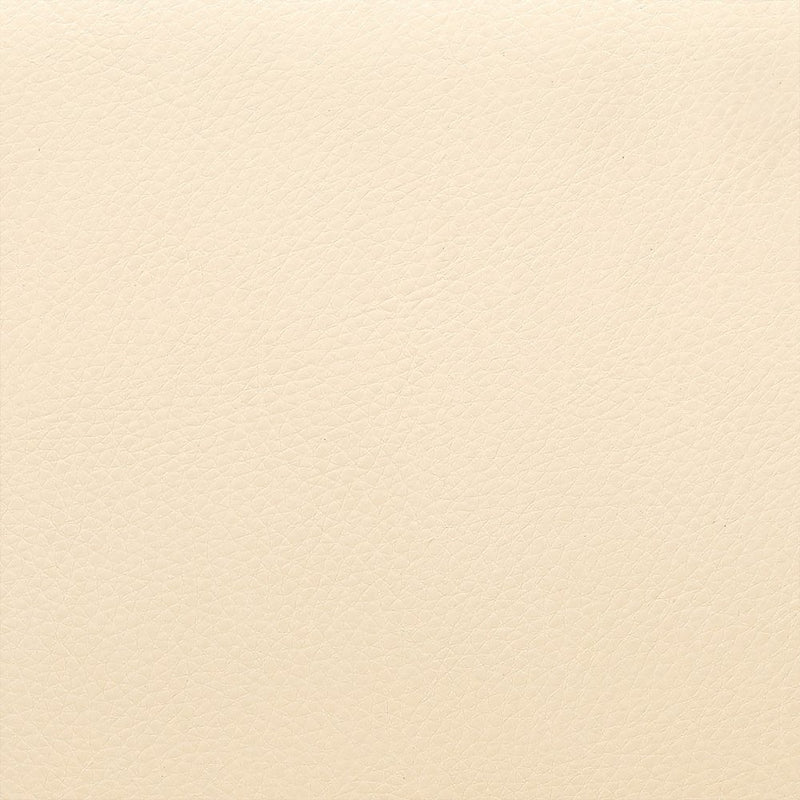 30" Cream And Brown Faux Leather And Solid Wood Swivel Low Back Bar Height Bar Chair