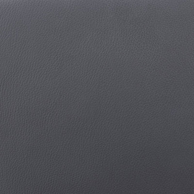 30" Gray and Black Faux Leather and Iron Bar Height Swivel Bar Chair