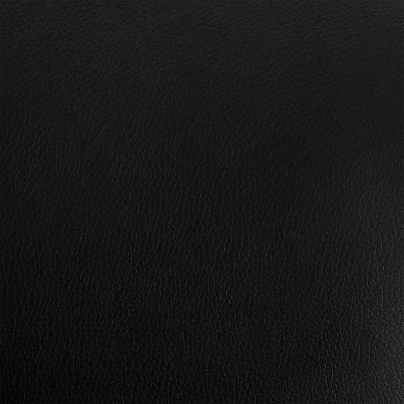 30" Black Faux Leather and Iron Bar Height Swivel Bar Chair