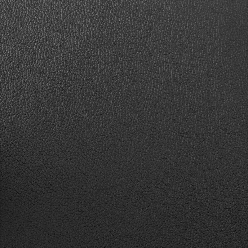 26" Black Faux Leather and Iron Low Back Counter Height Swivel Bar Chair