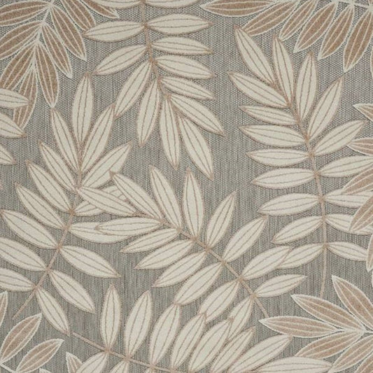 10' X 13' Gray And Ivory Indoor Outdoor Area Rug