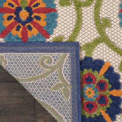 10' X 13' Blue Indoor Outdoor Area Rug