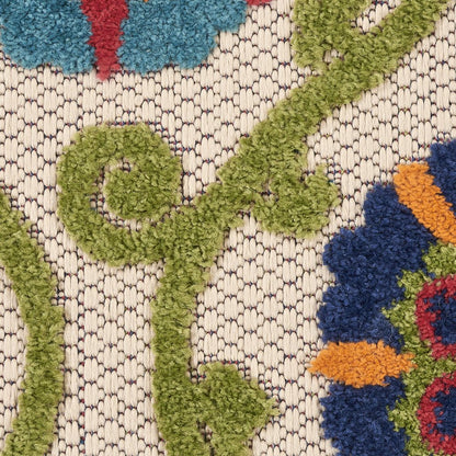 10' X 13' Blue Indoor Outdoor Area Rug