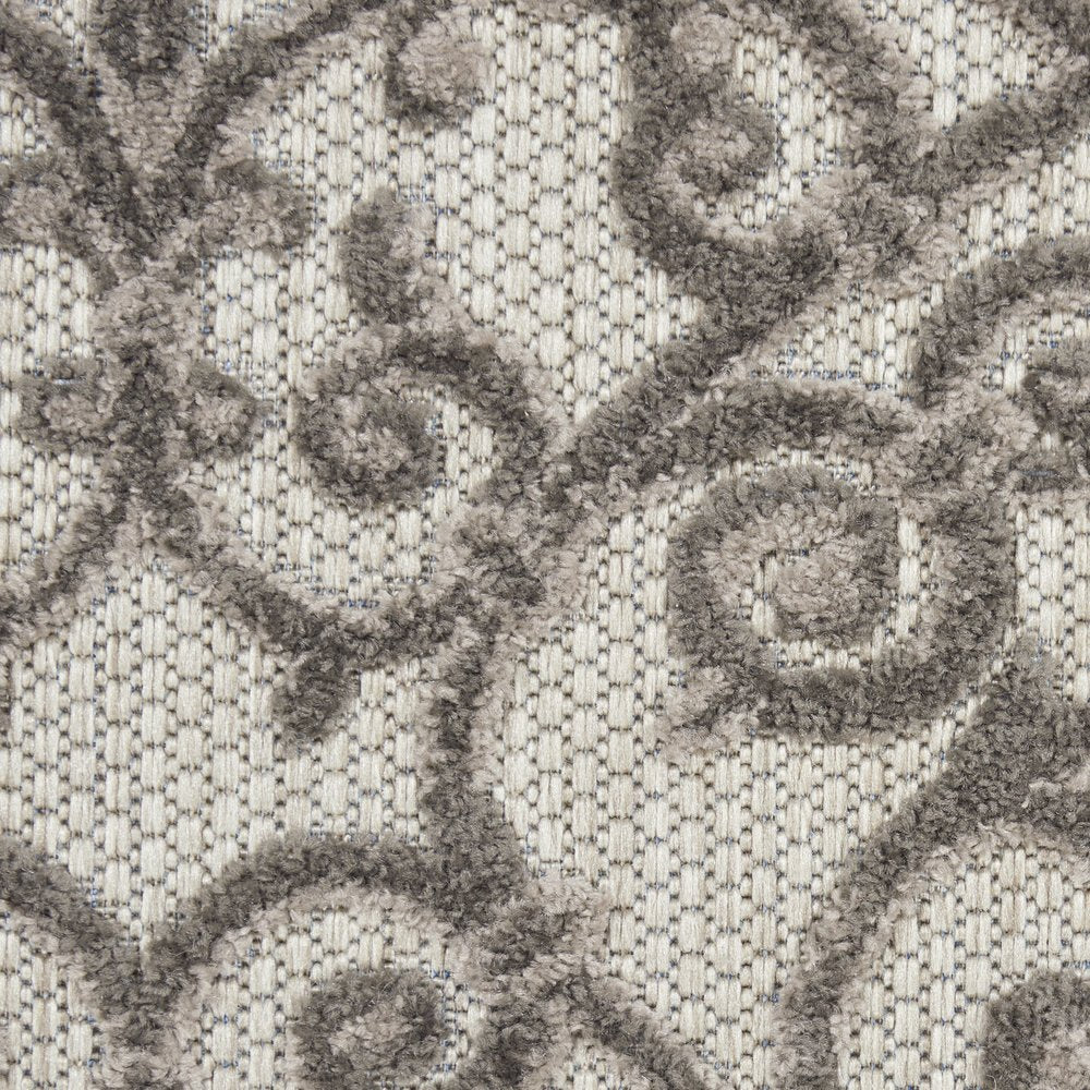 10' X 13' Gray Indoor Outdoor Area Rug