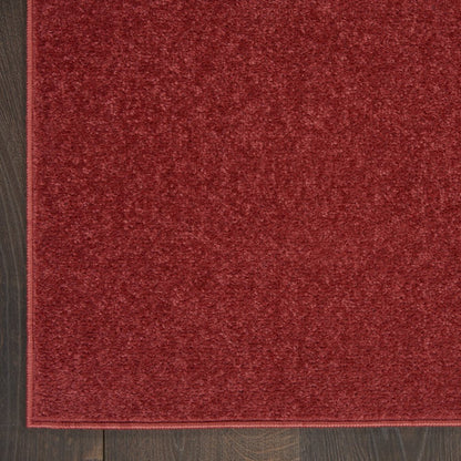 2' X 10' Brick Red Non Skid Indoor Outdoor Runner Rug