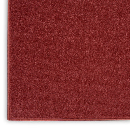 2' X 10' Brick Red Non Skid Indoor Outdoor Runner Rug