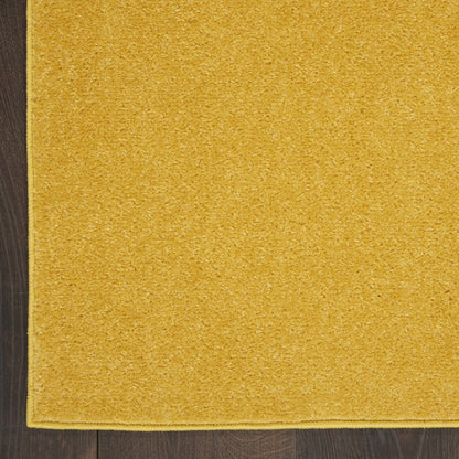 9' Yellow Square Indoor Outdoor Area Rug