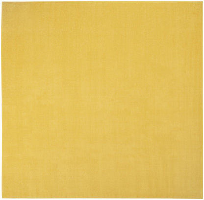 9' Yellow Square Indoor Outdoor Area Rug