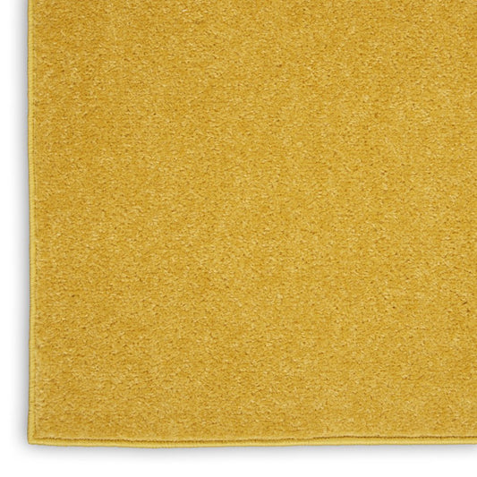9' Yellow Square Indoor Outdoor Area Rug