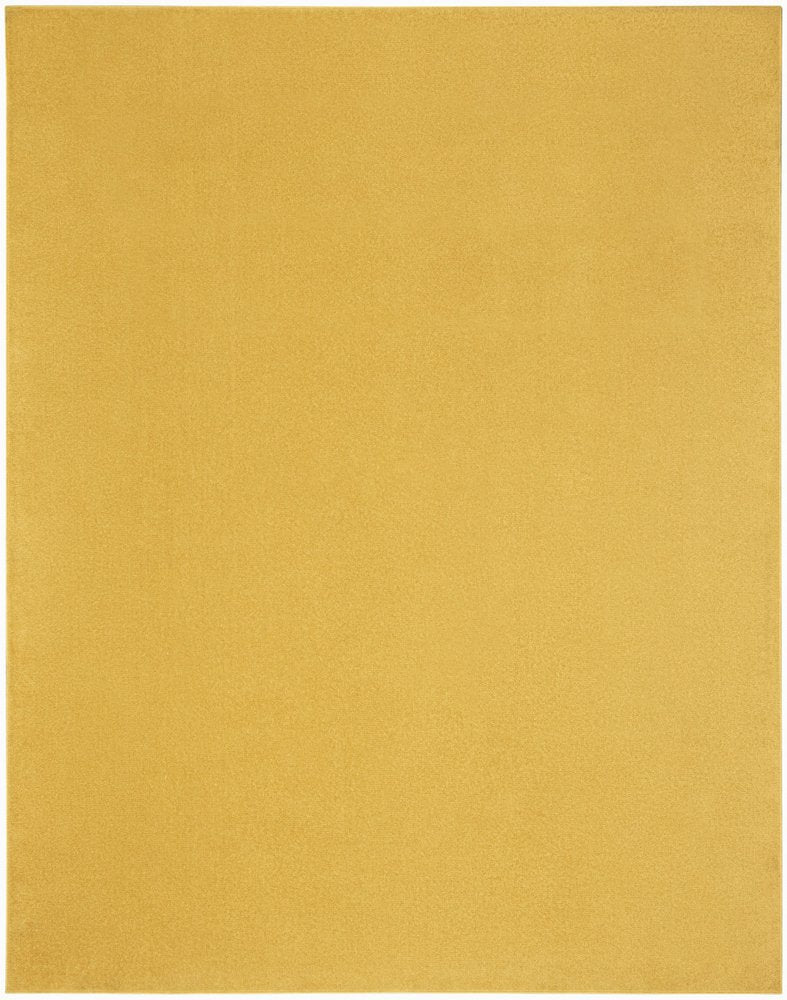 9' X 12' Yellow Indoor Outdoor Area Rug