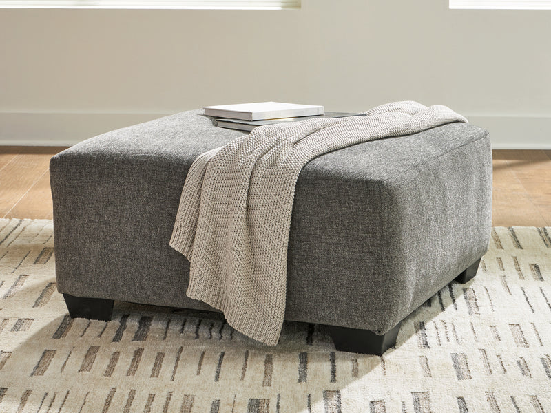 Evee Outdoor & More - Ashley Furniture - Revenna Living Room - Oversized Accent Ottoman / Greystone - PC4840508