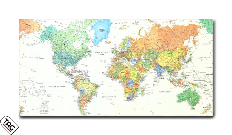 World Map - Premium Wall Art