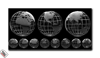 Modern Metallic Globe Art - Sleek Wall D√©cor