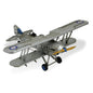5" Blue and Gray Metal Hand Painted Model Airplane Tabletop Sculpture