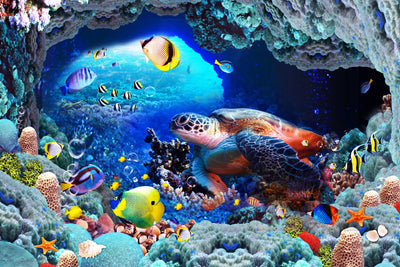 Ocean Paradise - Vibrant Marine Life Wall Art