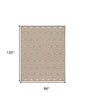 8' X 10' Beige Indoor Outdoor Area Rug