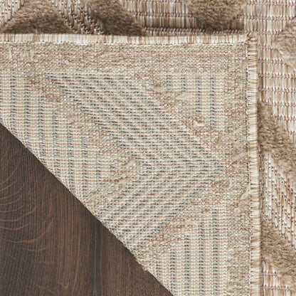 8' X 10' Beige Indoor Outdoor Area Rug