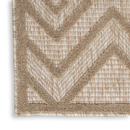 8' X 10' Beige Indoor Outdoor Area Rug