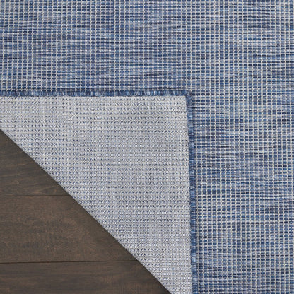 9' X 12' Navy Blue Indoor Outdoor Area Rug