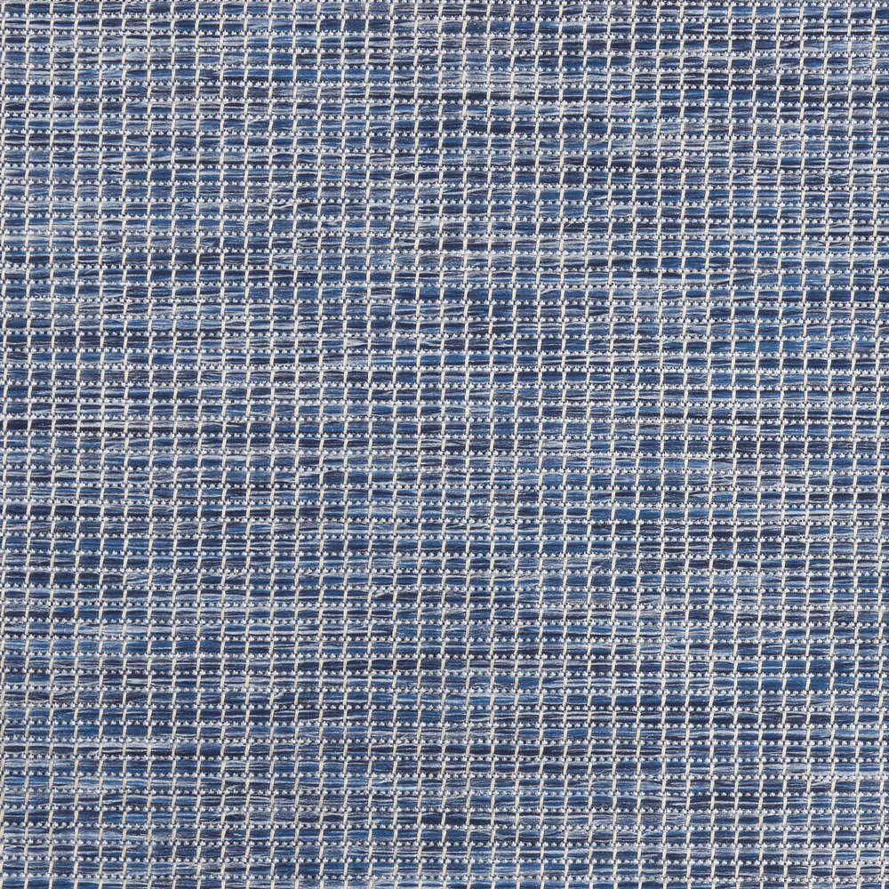 9' X 12' Navy Blue Indoor Outdoor Area Rug