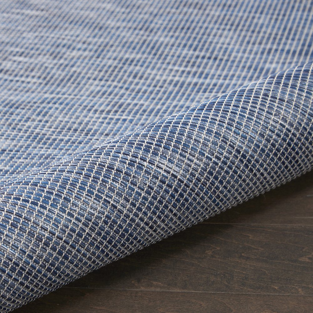 9' X 12' Navy Blue Indoor Outdoor Area Rug