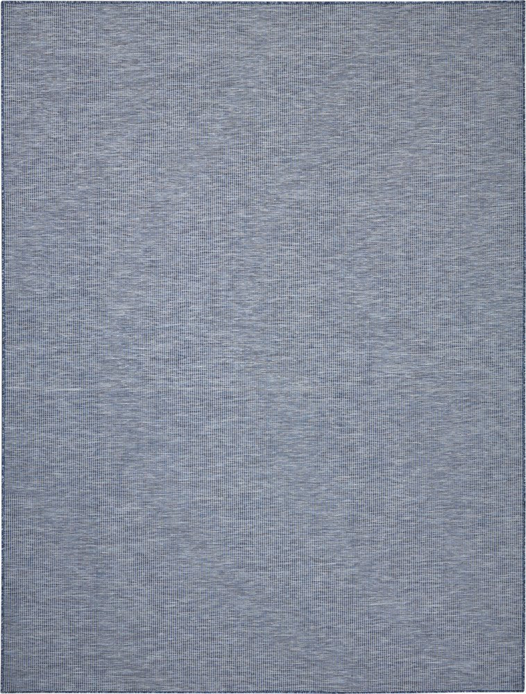 9' X 12' Navy Blue Indoor Outdoor Area Rug