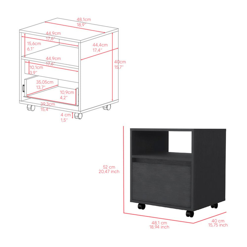 Three Piece Black Bedroom Set