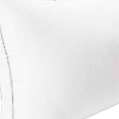 Set of Two Microfiber Down Alternative Medium Hypoallergenic Standard Size Bed Pillows