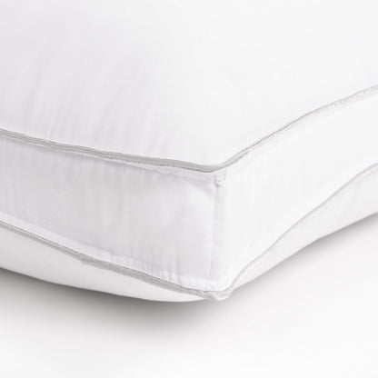 Set of Two Microfiber Down Alternative Medium Hypoallergenic Standard Size Bed Pillows