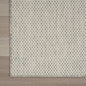 10' Ivory And Silver Square Geometric Indoor Outdoor Area Rug