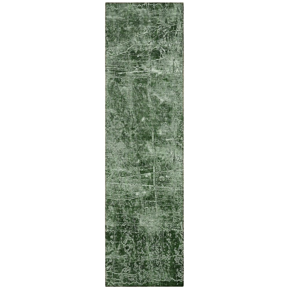 8' Runner Tan Abstract Washable Non Skid Indoor Outdoor Runner Rug