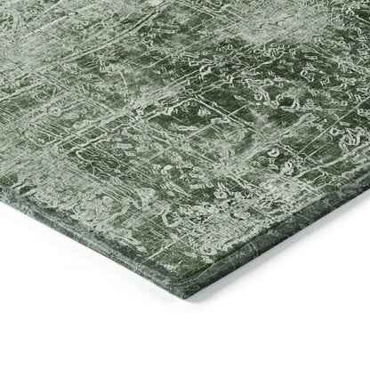 8' Runner Tan Abstract Washable Non Skid Indoor Outdoor Runner Rug