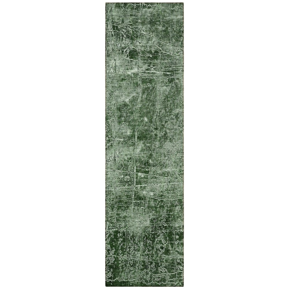 8' Runner Tan Abstract Washable Non Skid Indoor Outdoor Runner Rug
