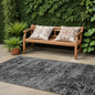 8' Runner Tan Abstract Washable Non Skid Indoor Outdoor Runner Rug