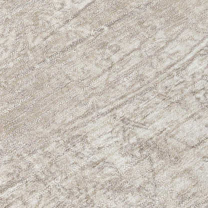 8' Runner Tan Abstract Washable Non Skid Indoor Outdoor Runner Rug
