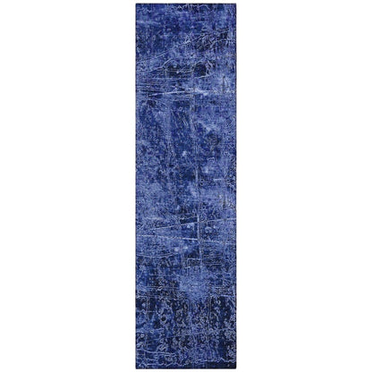 8' Runner Tan Abstract Washable Non Skid Indoor Outdoor Runner Rug